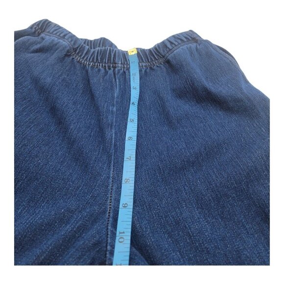 L.L. Bean Pants Womens Size S Petite Pull On Denim Stretch Mom Light Wash 299940 - Picture 7 of 9